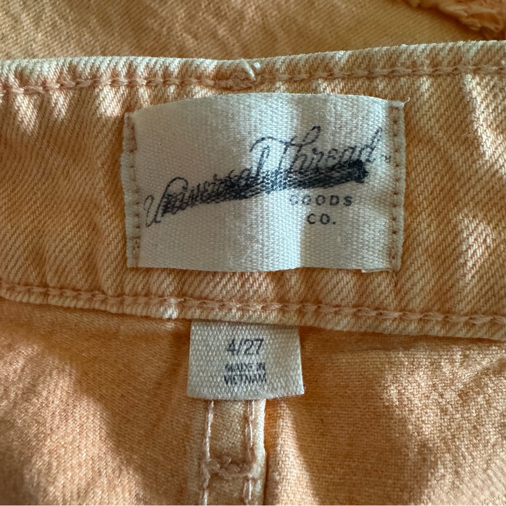 Universal Thread Orange Vintage Midi Jean Shorts, 4 - Picture 8 of 13